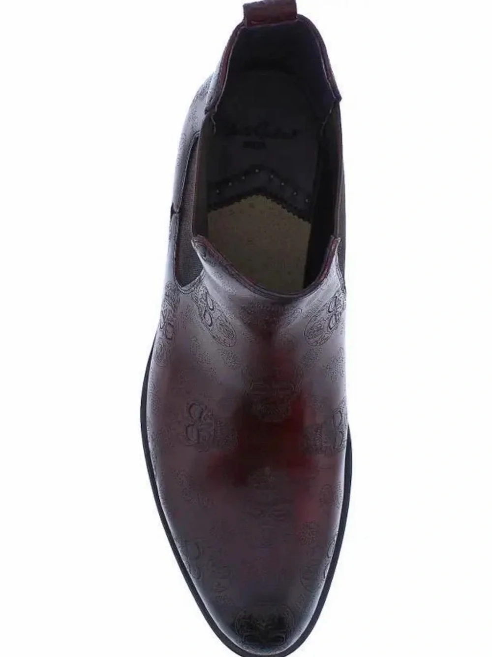 Robert Graham Big Bang Skull Leather Chelsea Boots